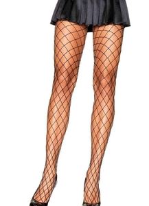 Diamond Black Nylon Fishnets